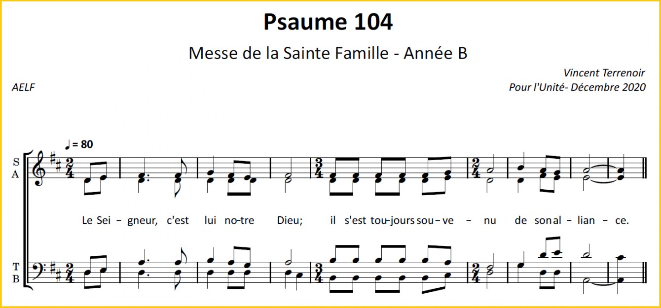 Pour L'Unité Du Monde Par L'Église Catholique – Partitions Des Chants ...