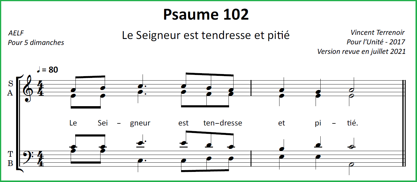 Pour L'Unité Du Monde Par L'Église Catholique – Partitions Des Chants ...